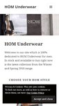 Mobile Screenshot of homunderwear.co.uk